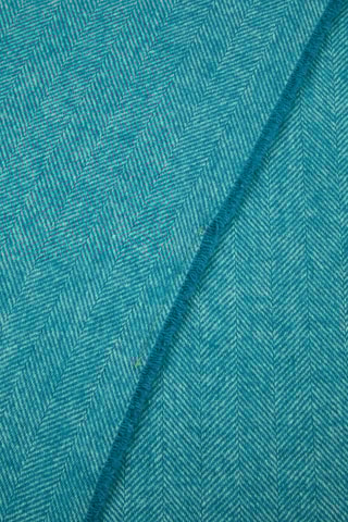 Wollen Plaid Ef Cashwool - Pauwblauw - 130 x 180 cm