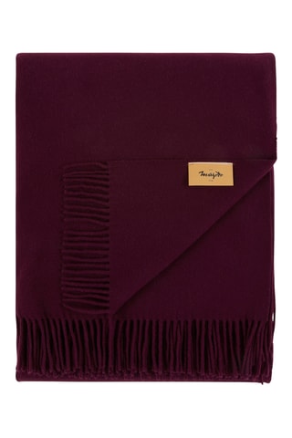 Wollen Plaid Luce - Bordeauxrood - 130 x 180 cm 