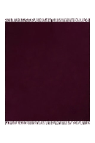 Wollen Plaid Luce - Bordeauxrood - 130 x 180 cm 