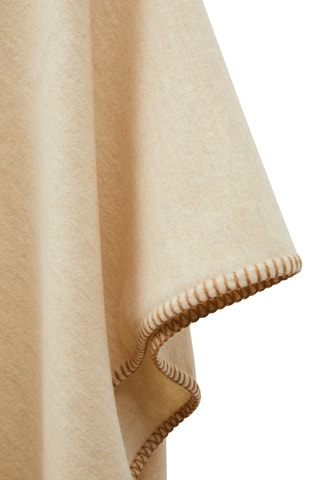 Wollen Poncho Margot - Gemêleerd Beige