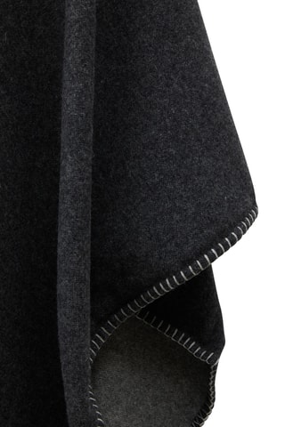 Poncho en laine Margot - Anthracite chiné