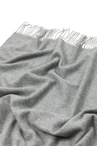 Merinowollen en Kasjmier Plaid Cupido - Grijs - 130 x 180 cm