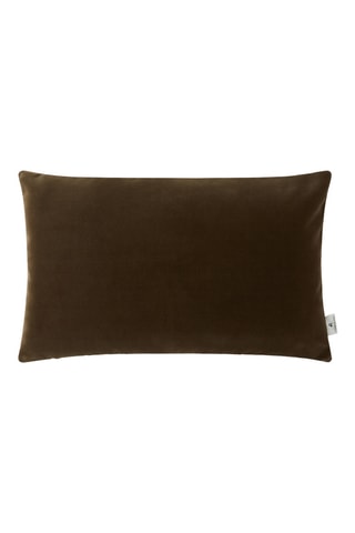 Coussin en velours Riva - Taupe - 30 x 50 cm