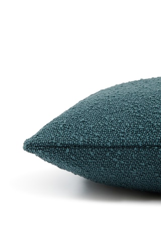 Coussin Ricciolo Bouclé - Bleu canard - 50 x 50 cm