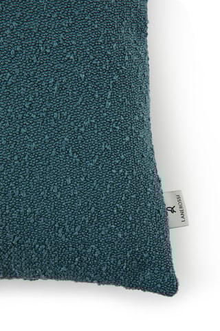 Coussin Ricciolo Bouclé - Bleu canard - 50 x 50 cm