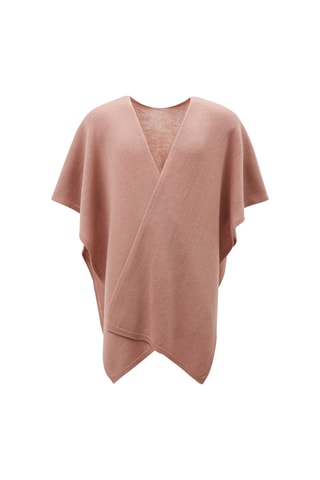 Scheerwollen Poncho Asia - Oudroze