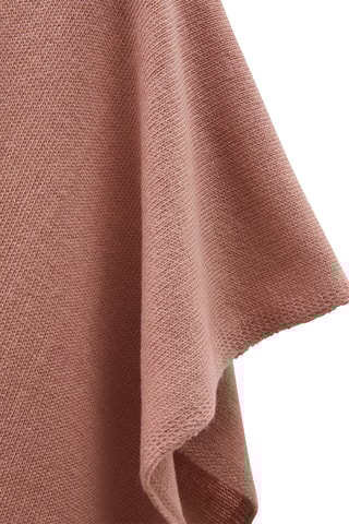 Scheerwollen Poncho Asia - Oudroze