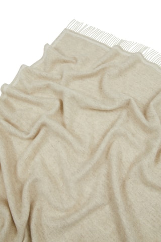 Plaid en laine vierge Solid - Beige - 130 x 170 cm
