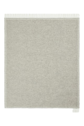 Scheerwollen Plaid Solid - Gemêleerd Grijs - 130 x 170 cm