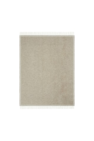 Plaid en laine vierge Solid - Beige chiné - 130 x 170 cm