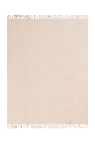 Plaid réversible en mérinos Ulisse - Beige - 130 x 180 cm