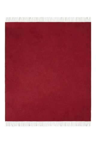 Plaid réversible en mérinos Ulisse - Bordeaux - 130 x 180 cm