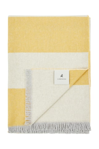 Plaid en laine Livenza - Moutarde - 130 x 195 cm