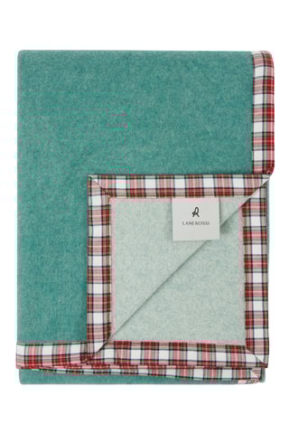 Merinowolllen Plaid Afrodite Natale - Groen - 130 x 180 cm