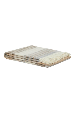 Merinowollen Plaid Fiara - Beige - 130 x 190 cm