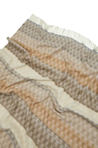 Merinowollen Plaid Fiara - Beige - 130 x 190 cm