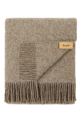 Wollen Plaid Unito - Beige - 130 x 170 cm