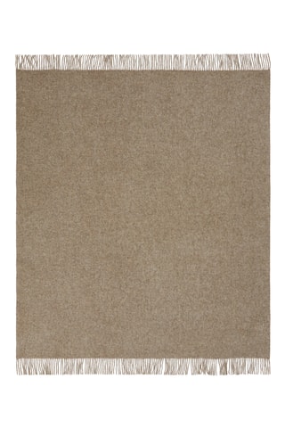 Wollen Plaid Unito - Beige - 130 x 170 cm