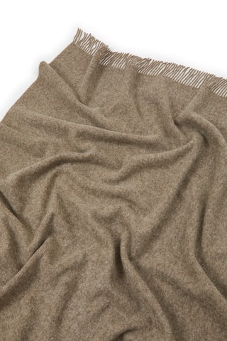 Wollen Plaid Unito - Beige - 130 x 170 cm