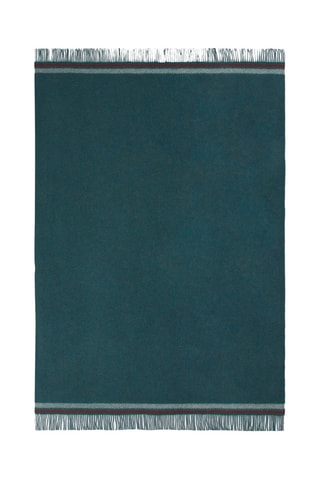 Scheerwollen Plaid Halifax - Donkergroen 130 x 200 cm