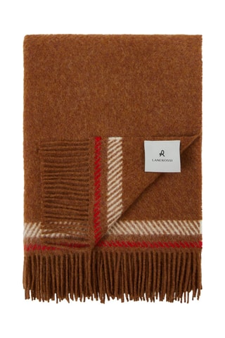 Scheerwollen Plaid Halifax - Bruin - 130 x 200 cm