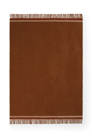 Scheerwollen Plaid Halifax - Bruin - 130 x 200 cm