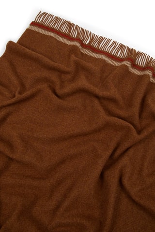 Scheerwollen Plaid Halifax - Bruin - 130 x 200 cm