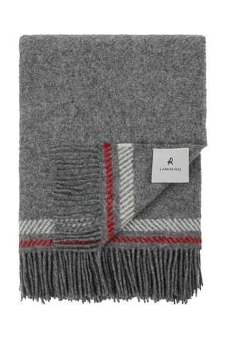 Scheerwollen Plaid Halifax - Gemêleerd Grijs - 130 x 200 cm