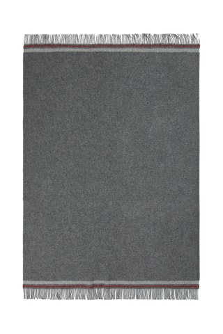 Scheerwollen Plaid Halifax - Gemêleerd Grijs - 130 x 200 cm