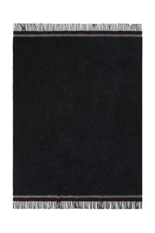 Scheerwollen Plaid Halifax - Antraciet - 130 x 200 cm