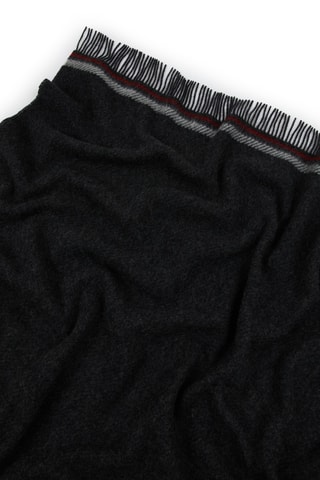 Scheerwollen Plaid Halifax - Antraciet - 130 x 200 cm