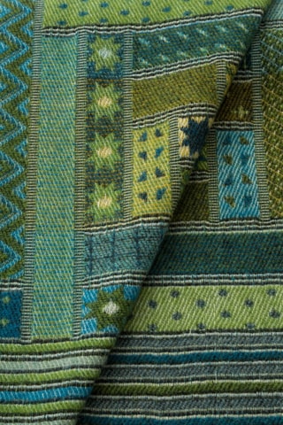 Plaid en mérinos Baltimora - Turquoise - 130 x 190 cm