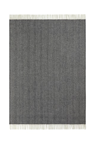 Wollen Plaid Edinburgh - Antraciet - 130 x 200 cm