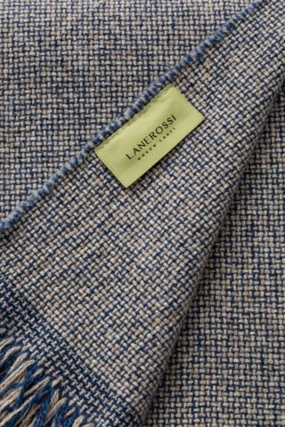 Wollen Plaid Intreccio - Marineblauw - 130 x 200 cm