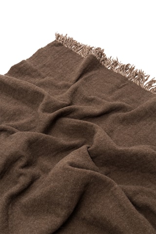 Plaid en mérinos Dioniso - Marron - 130 x 180 cm