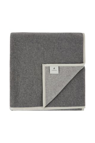 Scheerwollen Deken Cortina - Antraciet - 160 x 220 cm