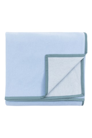 Scheerwollen Deken Cortina - Hemelsblauw - 160 x 220 cm