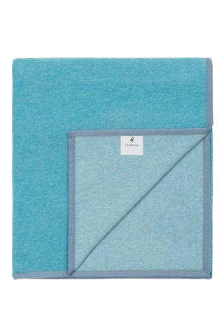 Scheerwollen Deken Cortina - Hemelsblauw - 160 x 220 cm