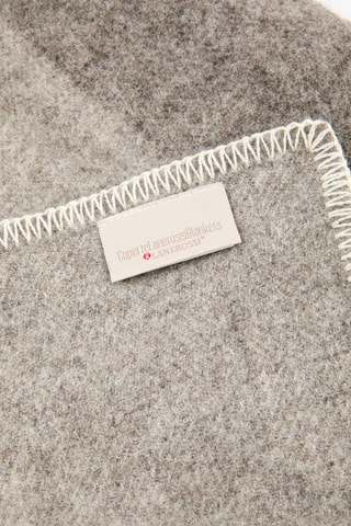 Wollen Plaid Natural - Grijs - 130 x 180 cm