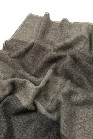 Wollen Plaid Natural - Grijs - 130 x 180 cm