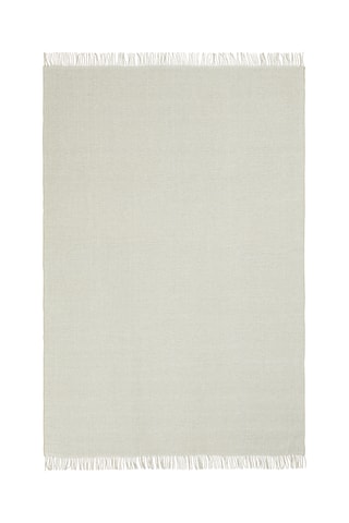 Linnen en Wollen Plaid Oasi - Ecru - 130 x 200 cm