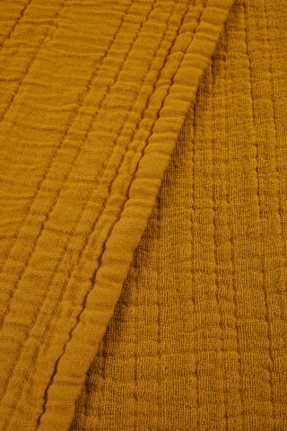 Couvre-lit en coton 185 fils/cm² Amalfi - Moutarde