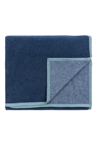 Scheerwollen Deken Cortina - Marineblauw - 220 x 250 cm