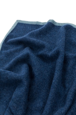 Scheerwollen Deken Cortina - Marineblauw - 220 x 250 cm