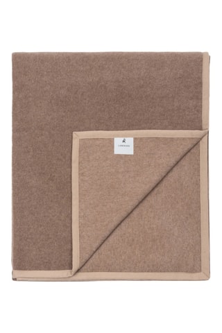 Scheerwollen Deken Cortina - Bruin - 220 x 270 cm