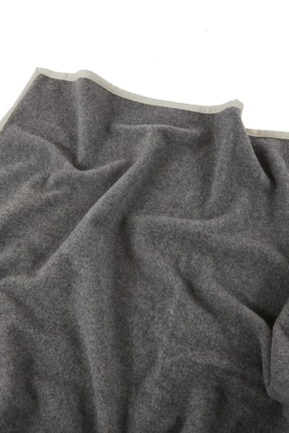 Scheerwollen Deken Cortina - Antraciet - 220 x 250 cm