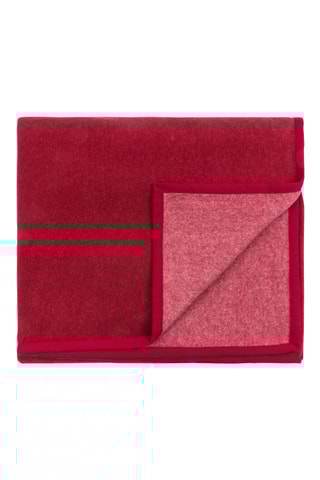 Scheerwollen Deken Cortina - Rood - 220 x 250 cm