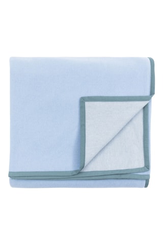 Scheerwollen Deken Cortina - Hemelsblauw - 220 x 250 cm