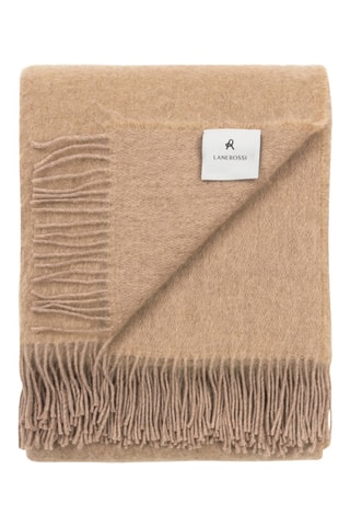 Wollen en Mohair Deken Rossi Story - Beige - 220 x 250 cm