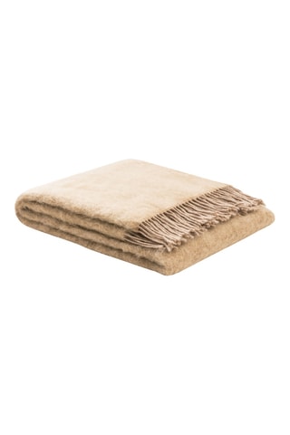 Wollen en Mohair Deken Rossi Story - Beige - 220 x 250 cm